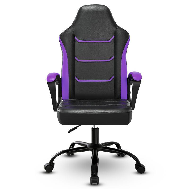 Ergonomischer Gaming-Stuhl, multifunktional mit einstellbarer Höhe, Verbindungsarmlehnen und hochdichtem Kissen, Bürostuhl, Schwarz_voghion.com