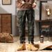 Men's Camo Cargo Pants – Vintage Military Style Relaxed Fit Joggers With Drawstring & Multi-Pockets_voghion.com