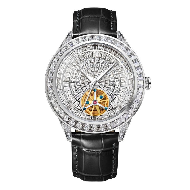 Nuevo reloj mecánico automático con diamantes para hombre, luminoso, de moda, 5037_voghion.com