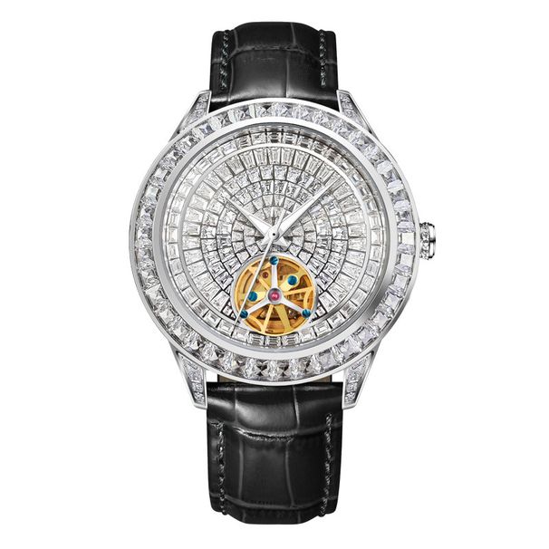 Nuevo reloj mecánico automático con diamantes para hombre, luminoso, de moda, 5037_voghion.com