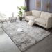 Nordic Ins Gradient Color Tie Dyed Plush Carpet Simple Living Room Carpet Home Bedroom Full Cover Bedside Floor Mat_voghion.com