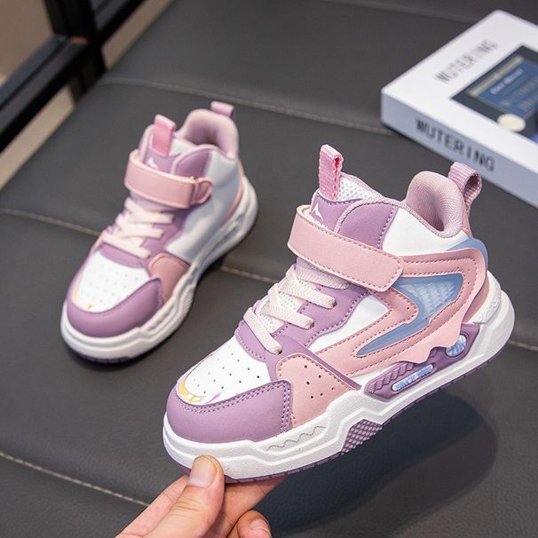 Mutter & Kinder Kinderschuhe Jungen Freizeitschuhe New Style Student Blaue Basketballschuhe Rutschfeste Sportschuhe für mittlere und große Kinder Mädchen_voghion.com