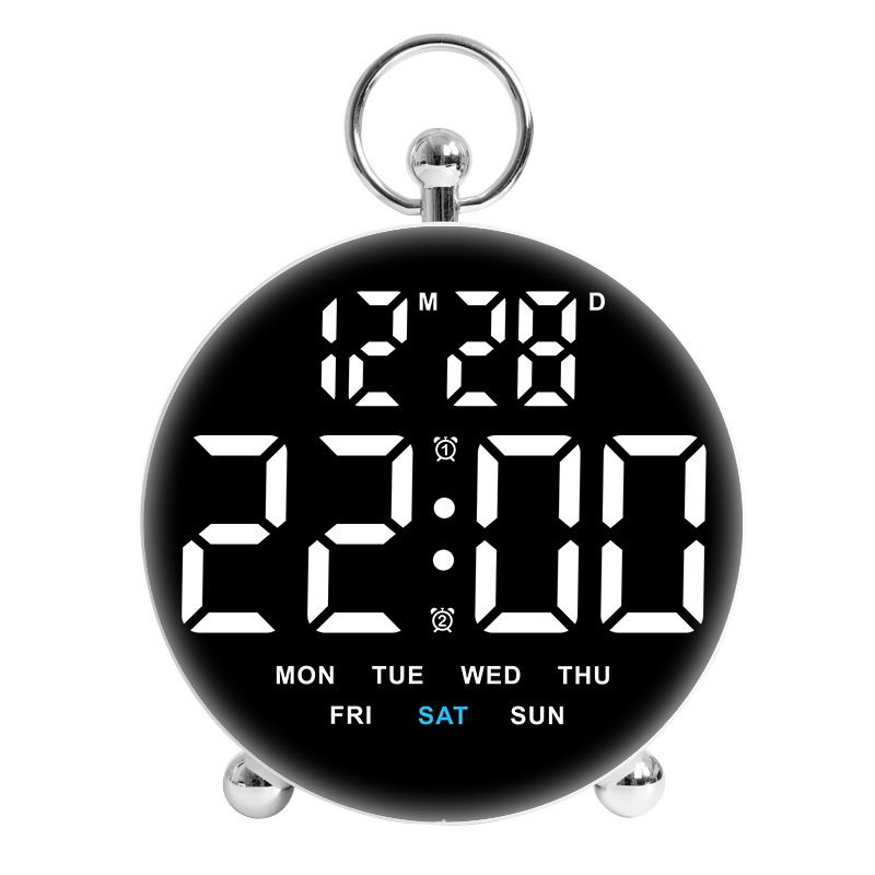 New LED Electronic Multifunctional Creative Student Desktop Digital Plug-in Alarm Clock 8029_voghion.com