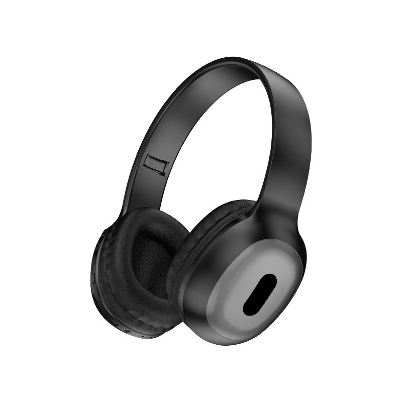 Over-Ear Wireless Bluetooth Headphones - Hi-Fi Sound, 40mm Drivers, Bluetooth 5.3, 32Ω Impedance, Foldable Design (Black/White)_voghion.com