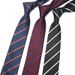 Travail d'affaires formel, entretien d'embauche, tenue de vente et du personnel de vente, cravate, série rayée pour hommes, édition large 7CM_voghion.com
