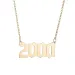 Collane con ciondolo personalizzano l'anno numero per le donne regalo di compleanno personalizzato 1989 2000 da a 2022_voghion.com