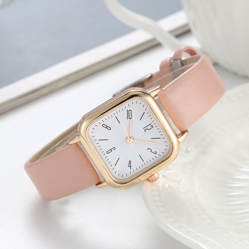 Orologio da donna alla moda, nuovo stile Instagram, serie Sen, moda digitale, minimalista, quadrato, con cintura per studenti, quadrante piccolo_voghion.com