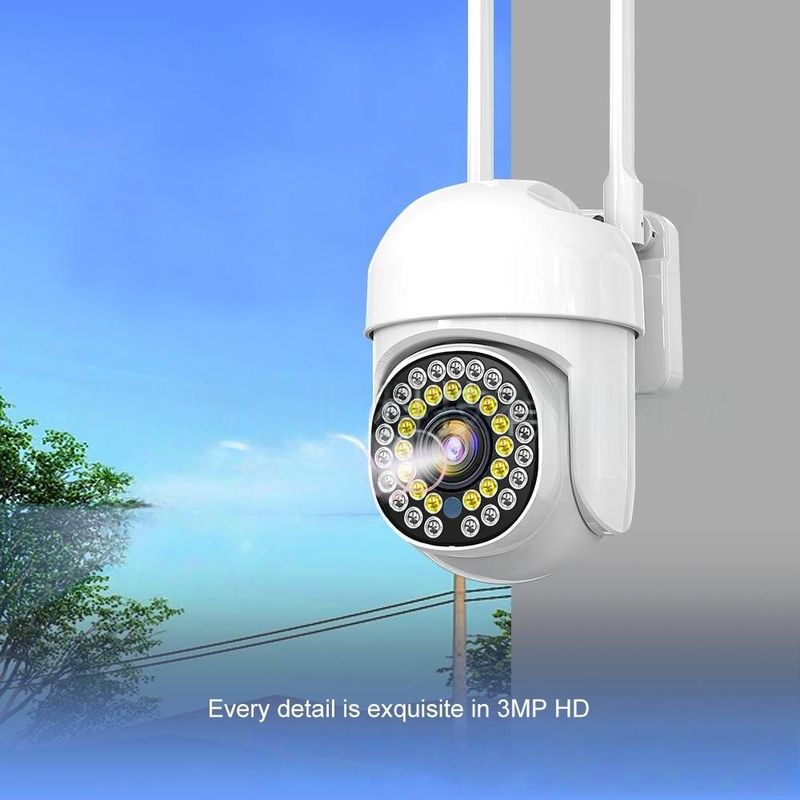 ​Outdoor WiFi PTZ Security Camera - 1080P HD 360° Rotation Motion Detection (Weatherproof Two-Way Audio)​_voghion.com