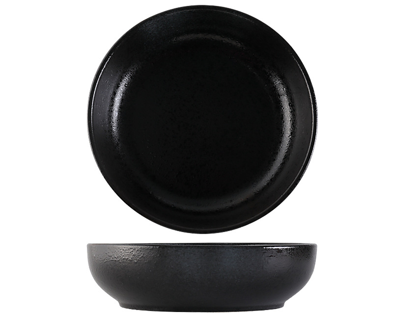 Restaurant Round Ceramic Plate Household 10 Inch Salad Plate Kitchen Creative Tableware Soup Plate_voghion.com