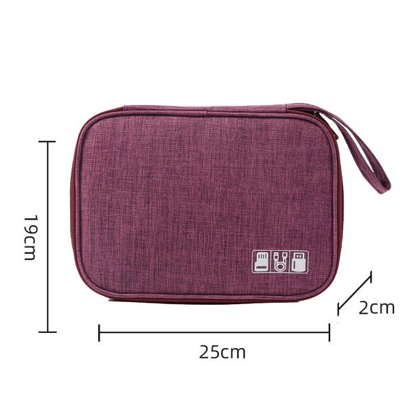 New Cationic Data Cable Storage Bag Portable USB Digital Bag Business Trip Travel Partition Cosmetics Storage_voghion.com