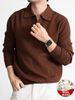 Warm Knitted Men's Wool Blend Sweater - Autumn & Winter Base Layer For Business Men_voghion.com