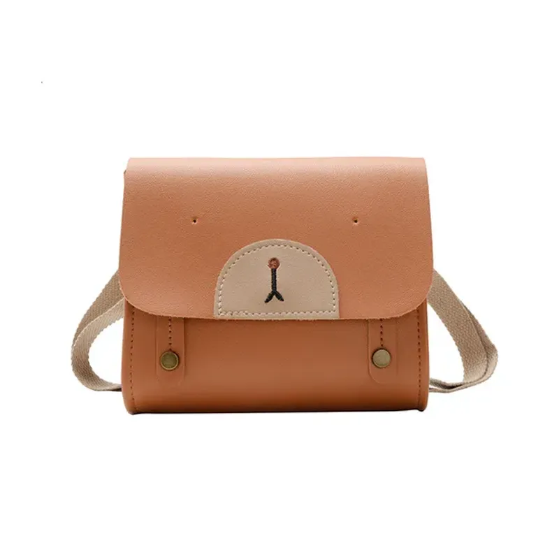 Rucksäcke Niedlicher PU-Leder-Kinderrucksack Cartoon-Bär Vorschule Baby Junge Mädchen Mini Kindergartentasche 230329_voghion.com