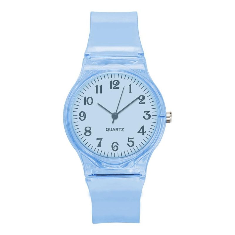Orologi per bambini, nuovi, con cinturino in plastica trasparente, quadrante alla moda, interesse per i bambini, orologio di tendenza_voghion.com
