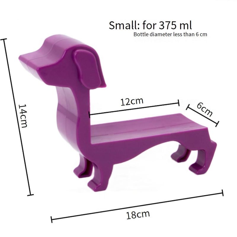 Dachshund Wine Bottle Holder - Funny Dog-Shaped Bottle Stand For Kitchen & Bar Decor - Unique Gift For Wine Lovers_voghion.com