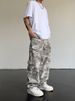 Herrenbekleidung High Street Hip Hop Loose Wide Leg Camouflage Casual Pants Herren Gerade Multi Pocket Overalls Ins Trend_voghion.com