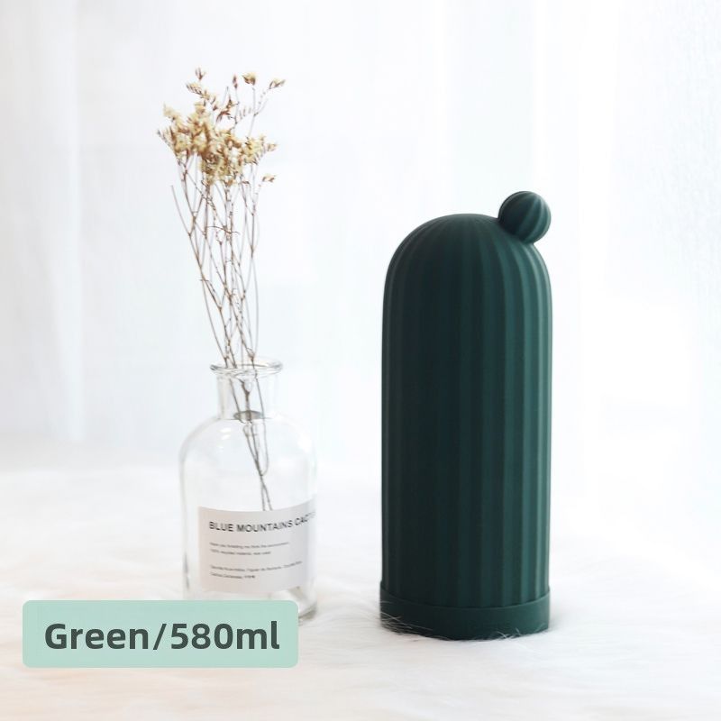 Cactus Silicone Hot Water Bottle Hand For Female Students, Small Portable Mini Baby Warmer_voghion.com