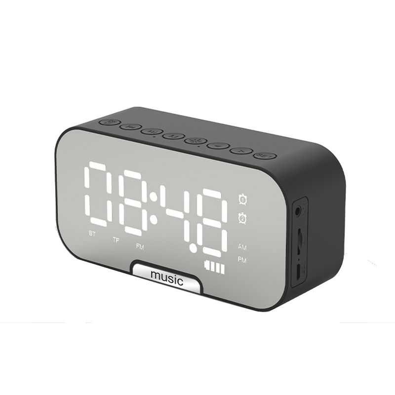 Bluetooth Gift Alarm Clock Smart Subwoofer Card Small Speaker_voghion.com