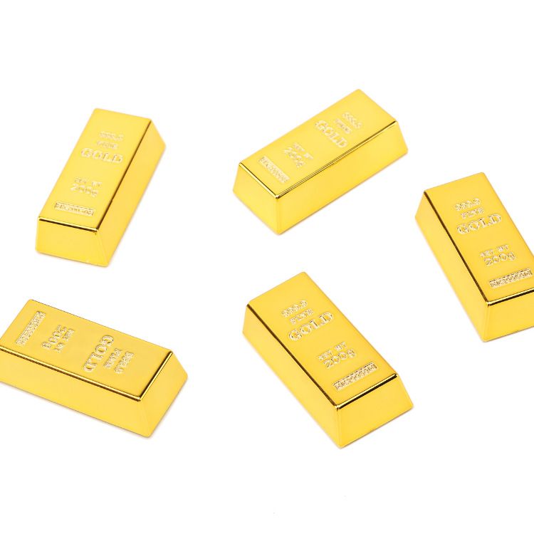 Groothandel Creatieve Brics Creatieve Plastic Geschenken Simulatie Brics Goudstaaf Brics Schietrekwisieten_voghion.com