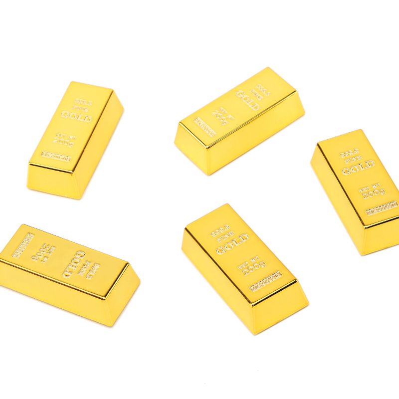 Wholesale Creative Brics Creative Plastic Gifts Simulation Brics Gold Bar Brics Shooting Props_voghion.com