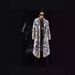 Elegant Leopard Print Women's Coat With Faux Fox Fur Collar - Longline Blazer Style Winter Jacket For Fall & Winter_voghion.com