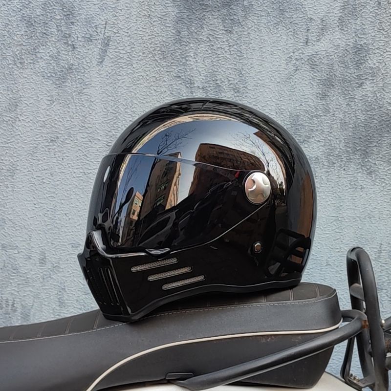 Motosiklet Harley Erkekler ve Kadınlar Cruiser Kask Ghost Rider Kişilik Tüm Mevsimler Bluetooth Uyumlu_voghion.com