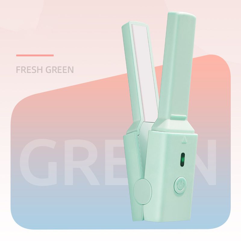 Curler Portable Mini Electric Splint USB Plug-In 15w Low Power Straight Curling Stick Dual-Use Hair Styling Tool_voghion.com