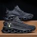 Wenzhou Men's Mesh Breathable Coconut Sneakers Soft Sole Height Increasing Running Black Dad Shoes Size 45_voghion.com