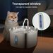 2.2L Pet Dispenser Stainless Steel Cat Feeder Automatic Circulation Round Water Bottle_voghion.com