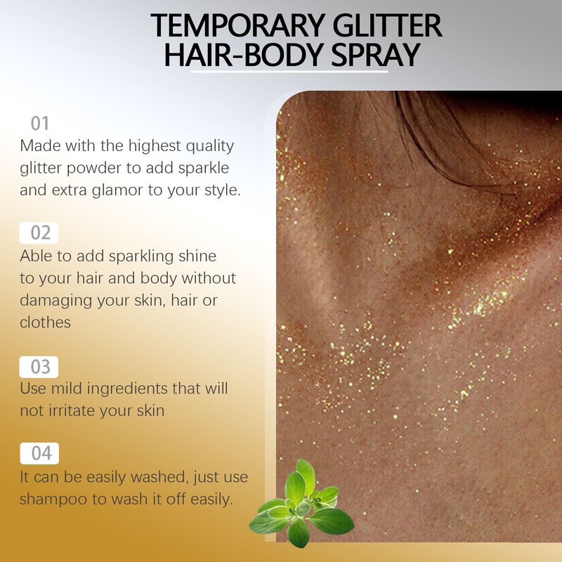 Gold and silver flash spray series, shiny natural three-dimensional body highlight shiny spray_voghion.com