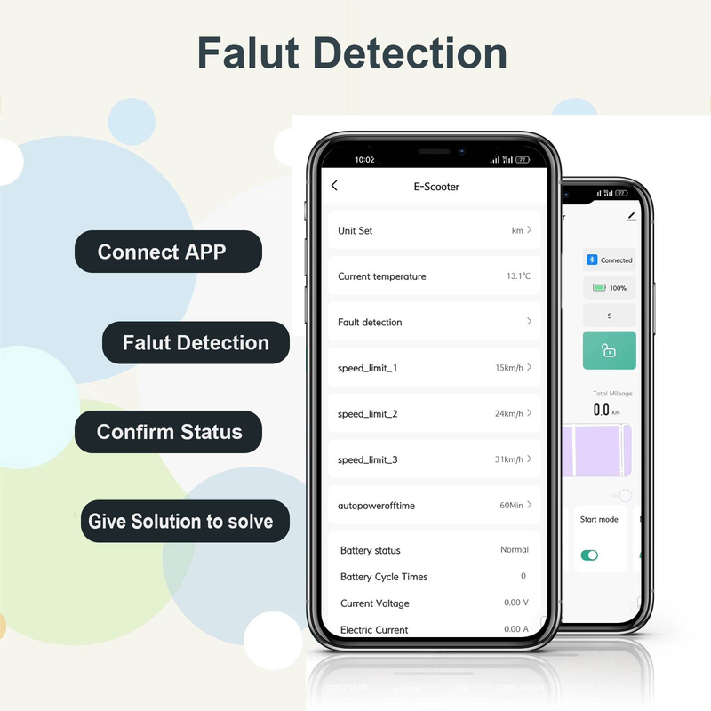 31KM/H Electric Scooter Adult 350W Motor 25KM Max Range E-scooter With Smart APP Scooter Foldable Waterproof_voghion.com