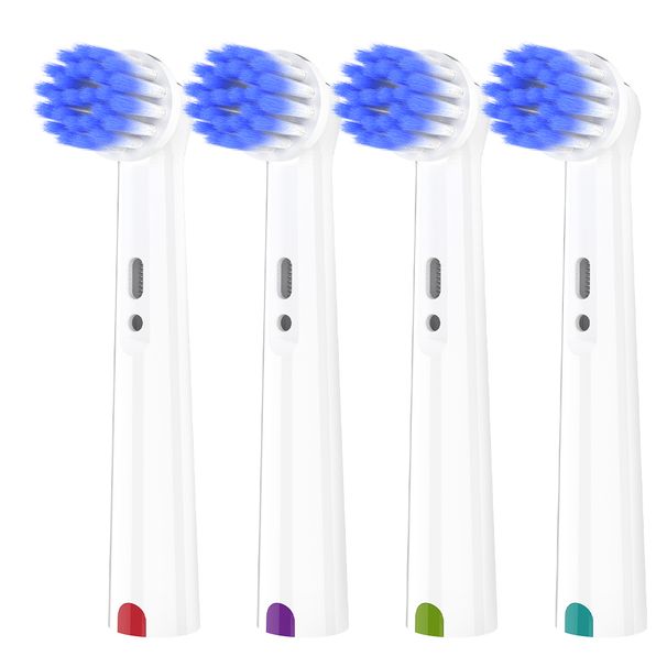 4 Pcs Compatible With Oral B Electric Toothbrush Soft Replacement Brush Heads, Professional Toothbrushes Head Refills For 1000/100/1500/4000/7000/8000_voghion.com