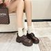 Lederschuhe mit Schnalle im britischen Stil mit dicker Sohle, 2024 neue Schwammkuchensohle, erhöhte polierte Einzelschuhe, kleine Größe_voghion.com