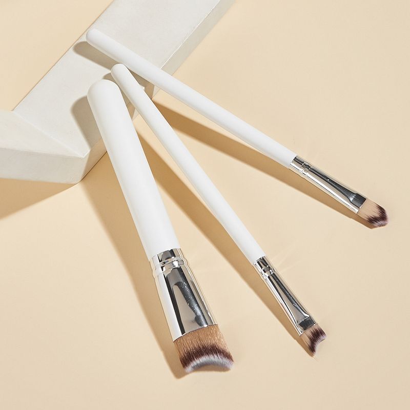3 Makeup Brushes Silver Set Multi-Function Brush  Brush Beauty Tools GUJHUI_voghion.com