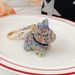 Korean Version Diamond-Encrusted Claw Chain French Bulldog Keychain Cartoon Figurine Pendant Bag Decoration Dog Key_voghion.com