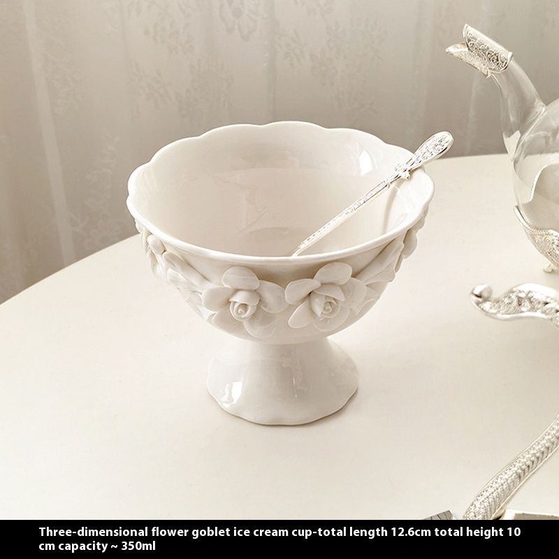 Elegant Life Light Style Embossed Camellia Ceramic Vase Ornament Home High-Value Jewelry Decoration Jar Display_voghion.com