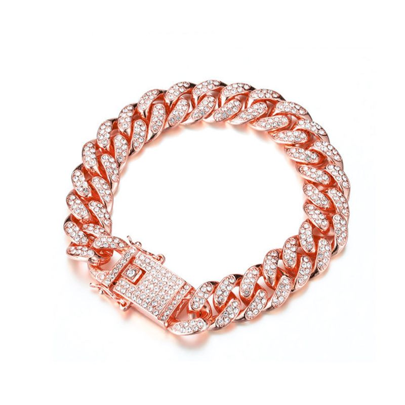 Damen-Armbanduhr im Hip-Hop-Stil mit individuellem Design und Strasssteinen, Quarzuhr-Set mit Diamanten_voghion.com