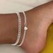 Fashion Double Layer Simple Personality Punk Style Anklet Niche Design Chain Multi-layer_voghion.com