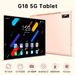10.1 Inch Android Tablet With 4G Calling, Dual SIM, IPS HD Screen, 8-Core Processor, 32GB Storage, GPS, Face Unlock – G18 (Silver/Blue/Gold)_voghion.com