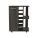 Four External Cart; Single Two Espresso Cabinet Builtin Six Shelves; Casters; Wine Bar Rack; Door_voghion.com