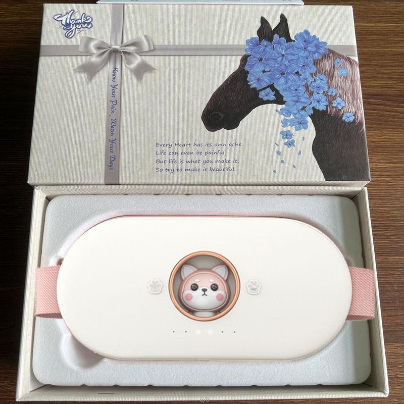Menstrual Heating Self Massage Heat Period Pain Relief Portable Colic Belt Massage Products Strap Uterus Heat Massager_voghion.com