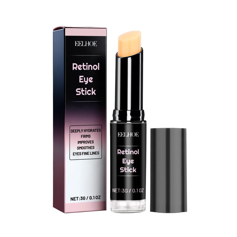 EELHOE Retinol Anti Aging Eye Cream Stick Reduces Dark Circles, Eye Bags, Fine Lines, Tightens Skin, Lifts And Fights_voghion.com