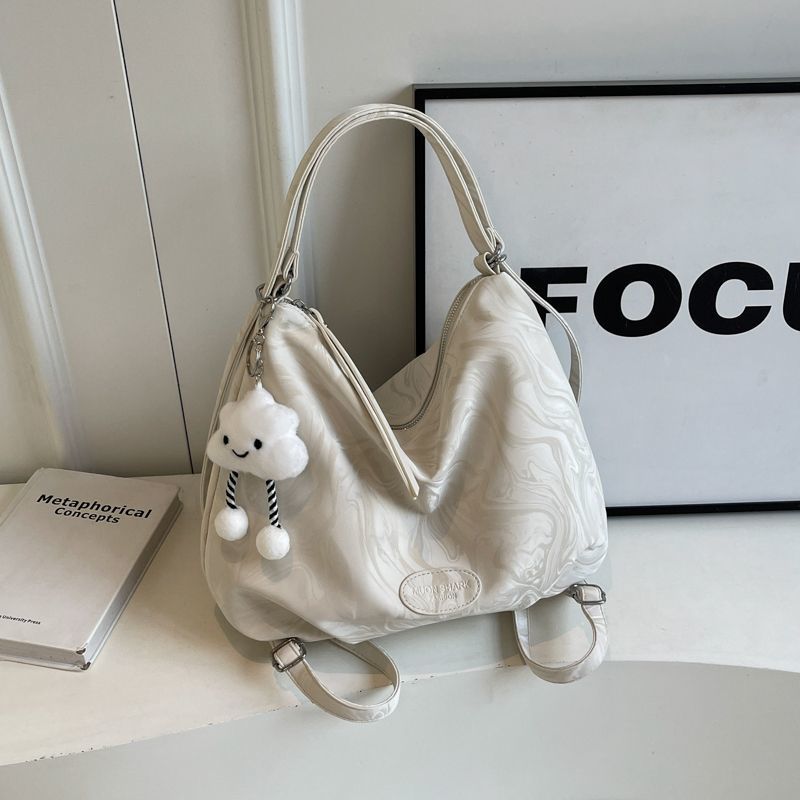 Borsa tote minimalista e capiente per donna, modello coreano, estate 2024, versatile, con tracolla di alta qualità e tracolla ascellare._voghion.com