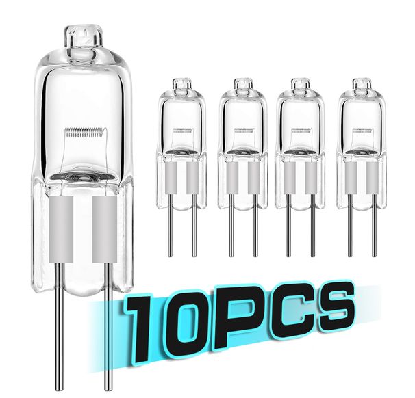 10pcs Halogen Bulb G4 12V 5W 10W 20W 35W 50W Globe Lot JC Bi-Pin LED Warm White Replace LED Capsule Lamp Halogen Bulbs Light_voghion.com