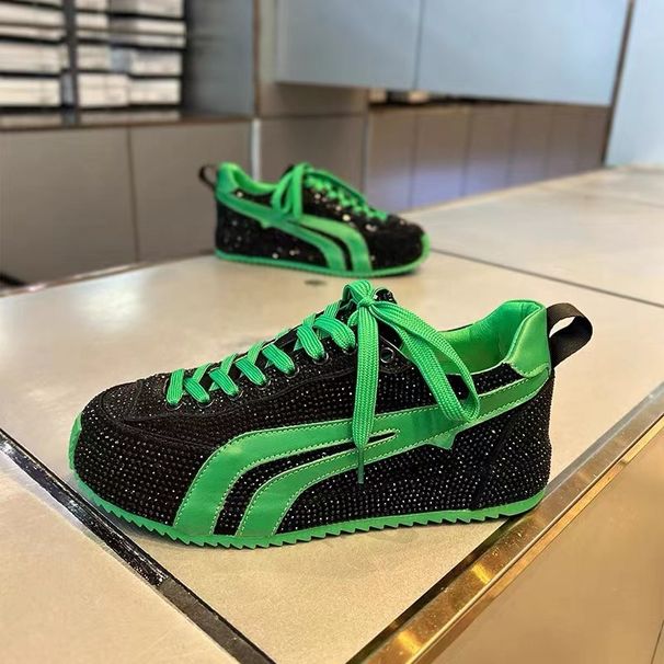 Printemps Automne Nouvelles Chaussures De Sport Et Décontractées En Diamant À Chaud Pour Hommes Édition Coréenne Semelle Mince Rehaussante Explosive_voghion.com