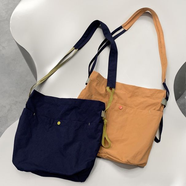 Suran Nuova Borsa a Tracolla Monospalla Piccola in Tessuto di Nylon Leggero, Stile Coreano Casual Tinta Unita, Trendy 2025_voghion.com