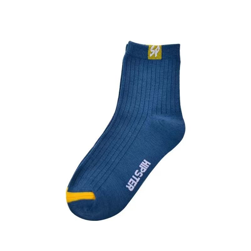 Chaussettes mi-longues en coton pour hommes, tendance automne-hiver SP, business, douces et confortables, nouveaux produits au printemps_voghion.com