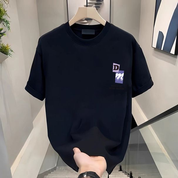 T-shirt oversize en coton pour femme, doux, noir, manches courtes, imprimés graphiques tendance, coupe ample (plusieurs tailles et motifs disponibles)_voghion.com