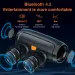 TF USB Bluetooth Dual Stereo Outdoor TFUSB Playback FM Voice Broadcasting Portable Subwoofer Wireless Speaker_voghion.com