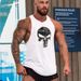 Men's Clothing Muscle Sports Fitness Vest Punisher Multicolor Cotton One Piece Dropshipping_voghion.com