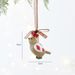 NUCHI Resin Snowman Wreath - Wooden Bell Hanging Christmas Tree Ornament_voghion.com